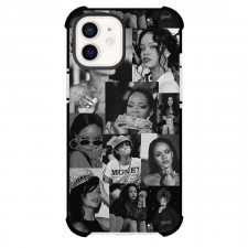 Rihanna Phone Case For iPhone Samsung Galaxy Pixel OnePlus Vivo Xiaomi Asus Sony Motorola Nokia - Rihanna Grayscale Collage Poster