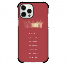 Rihanna Phone Case For iPhone Samsung Galaxy Pixel OnePlus Vivo Xiaomi Asus Sony Motorola Nokia - Rihanna Lyrics When I Look Out Side On Red Background
