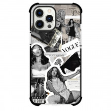 Rihanna Phone Case For iPhone Samsung Galaxy Pixel OnePlus Vivo Xiaomi Asus Sony Motorola Nokia - Rihanna Vogue Grayscale Collage Poster