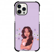 Olivia Rodrigo Phone Case For iPhone Samsung Galaxy Pixel OnePlus Vivo Xiaomi Asus Sony Motorola Nokia - Olivia Rodrigo Cartoon Art On Purple Background