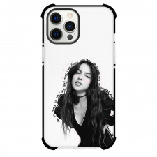Olivia Rodrigo Phone Case For iPhone Samsung Galaxy Pixel OnePlus Vivo Xiaomi Asus Sony Motorola Nokia - Olivia Rodrigo Grayscale Portrait On White Background