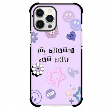 Olivia Rodrigo Phone Case For iPhone Samsung Galaxy Pixel OnePlus Vivo Xiaomi Asus Sony Motorola Nokia - Olivia Rodrigo Its Brutal Out Here Purple Poster