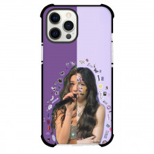 Olivia Rodrigo Phone Case For iPhone Samsung Galaxy Pixel OnePlus Vivo Xiaomi Asus Sony Motorola Nokia - Olivia Rodrigo Splited Singing Picture On Purple Background