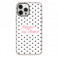 Sabrina Carpenter Phone Case For iPhone Samsung Galaxy Pixel OnePlus Vivo Xiaomi Asus Sony Motorola Nokia - Sabrina Carpenter Forgive My French Polka Dot Art Poster