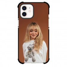 Sabrina Carpenter Phone Case For iPhone Samsung Galaxy Pixel OnePlus Vivo Xiaomi Asus Sony Motorola Nokia - Sabrina Carpenter Portrait On Brown Background