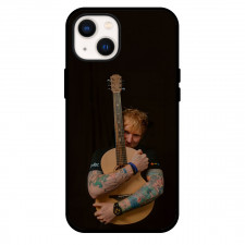 Ed Sheeran Phone Case For iPhone Samsung Galaxy Pixel OnePlus Vivo Xiaomi Asus Sony Motorola Nokia - Ed Sheeran Hugging Guitar On Black Background