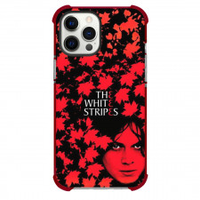 The White Stripes Phone Case For iPhone Samsung Galaxy Pixel OnePlus Vivo Xiaomi Asus Sony Motorola Nokia - Band Leaf Red Monochrome Poster