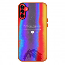 Tame Impala Phone Case For iPhone Samsung Galaxy Pixel OnePlus Vivo Xiaomi Asus Sony Motorola Nokia - Tame Impala Posthumous Forgiveness Music Player Interface with Rainbow Background and L Head