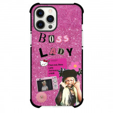 Theodora Phone Case For iPhone Samsung Galaxy Pixel OnePlus Vivo Xiaomi Asus Sony Motorola Nokia - Theodora Boss Lady Camera Pink Glitters Background Collage Poster