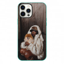 Theodora Phone Case For iPhone Samsung Galaxy Pixel OnePlus Vivo Xiaomi Asus Sony Motorola Nokia - Theodora Holding Puppy In Fur Outfit Poster