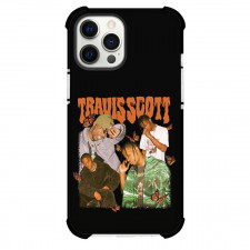 Travis Scott Phone Case For iPhone And Samsung Galaxy - Travis Scott Portrait On Black Background