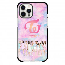Twice Phone Case For iPhone Samsung Galaxy Pixel OnePlus Vivo Xiaomi Asus Sony Motorola Nokia - Twice Girl Group On Pink Graphic Background