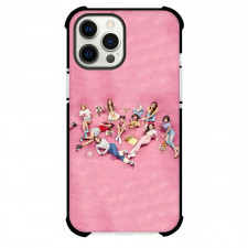 Twice Phone Case For iPhone Samsung Galaxy Pixel OnePlus Vivo Xiaomi Asus Sony Motorola Nokia - Twice Girls Sitting On Pink Background
