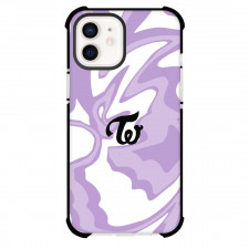 Twice Phone Case For iPhone Samsung Galaxy Pixel OnePlus Vivo Xiaomi Asus Sony Motorola Nokia - Twice Logo On Purple Gradient Background