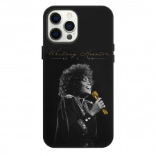 Whitney Houston Phone Case For iPhone Samsung Galaxy Pixel OnePlus Vivo Xiaomi Asus Sony Motorola Nokia - As I Am Gray Portrait Poster
