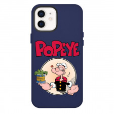Popeye Phone Case For iPhone Samsung Galaxy Pixel OnePlus Vivo Xiaomi Asus Sony Motorola Nokia - Popeye Holding Spinach with Red Lettering