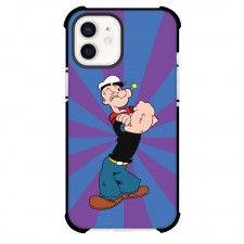 Popeye Phone Case For iPhone Samsung Galaxy Pixel OnePlus Vivo Xiaomi Asus Sony Motorola Nokia - Popeye Standing Pose Blue Violet Background