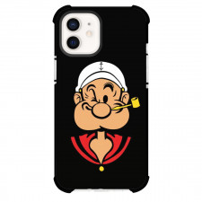 Popeye Phone Case For iPhone Samsung Galaxy Pixel OnePlus Vivo Xiaomi Asus Sony Motorola Nokia - Popeye Wink Portrait Black Background
