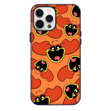 Poppy Play Time Dogday Phone Case For iPhone Samsung Galaxy Pixel OnePlus Vivo Xiaomi Asus Sony Motorola Nokia - Dogday Happy Avatar Pattern Orange Background