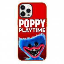 Poppy Play Time Huggy Wuggy Phone Case For iPhone Samsung Galaxy Pixel OnePlus Vivo Xiaomi Asus Sony Motorola Nokia - Huggy Wuggy Portrait Series Poster On Red Background