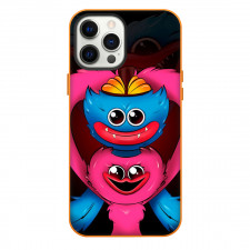 Poppy Play Time Phone Case For iPhone Samsung Galaxy Pixel OnePlus Vivo Xiaomi Asus Sony Motorola Nokia - Huggy Wuggy And Kissy Missy Heart Pose Portrait