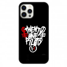 Twenty One Pilots Phone Case For iPhone Samsung Galaxy Pixel OnePlus Vivo Xiaomi Asus Sony Motorola Nokia - Wordmark Logo In Black Background