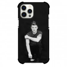 Backstreet Boys Nick Carter Phone Case For iPhone Samsung Galaxy Pixel OnePlus Vivo Xiaomi Asus Sony Motorola Nokia - Nick Carter Sitting Grayscale Picture