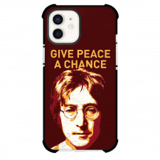 The Beatles John Lennon Phone Case For iPhone Samsung Galaxy Pixel OnePlus Vivo Xiaomi Asus Sony Motorola Nokia - The Beatles John Lennon Give Peach A Chance Vector Art