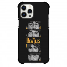 The Beatles Phone Case For iPhone Samsung Galaxy Pixel OnePlus Vivo Xiaomi Asus Sony Motorola Nokia - The Beatles Band Member Half Face Illustration Art On Black Background