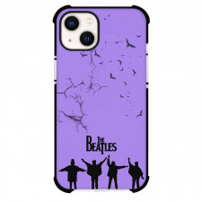 The Beatles Phone Case For iPhone Samsung Galaxy Pixel OnePlus Vivo Xiaomi Asus Sony Motorola Nokia - The Beatles Music Band Silhouette On Purple Background