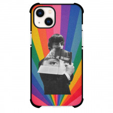 The Beatles Ringo Starr Phone Case For iPhone Samsung Galaxy Pixel OnePlus Vivo Xiaomi Asus Sony Motorola Nokia - The Beatles Ringo Starr Grayscale On Rainbow Background