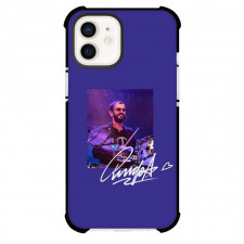 The Beatles Ringo Starr Phone Case For iPhone Samsung Galaxy Pixel OnePlus Vivo Xiaomi Asus Sony Motorola Nokia - The Beatles Ringo Starr Playing Drums Picture With Sign On Blue Background