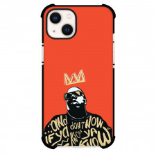 Biggie Smalls Phone Case For iPhone Samsung Galaxy Pixel OnePlus Vivo Xiaomi Asus Sony Motorola Nokia - Biggie Smalls The King of New York Illustration Art On Orange Background