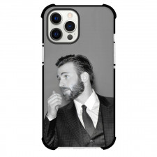 Pop Star Chris Evans Phone Case For iPhone Samsung Galaxy Pixel OnePlus Vivo Xiaomi Asus Sony Motorola Nokia - Chris Evans Side Portrait Grayscale