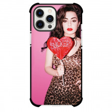 Charli XCX Phone Case For iPhone Samsung Galaxy Pixel OnePlus Vivo Xiaomi Asus Sony Motorola Nokia - Charli XCX Pose Brat Background
