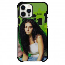 Charli XCX Phone Case For iPhone Samsung Galaxy Pixel OnePlus Vivo Xiaomi Asus Sony Motorola Nokia - Charli XCX Sitting Brat Poses Background