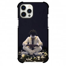 D4vd Phone Case For iPhone Samsung Galaxy Pixel OnePlus Vivo Xiaomi Asus Sony Motorola Nokia - D4vd Amercian Singer Sitting On Black Background