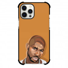 DMX Phone Case For iPhone Samsung Galaxy Pixel OnePlus Vivo Xiaomi Asus Sony Motorola Nokia - DMX Portrait Vector Art On Brown Background