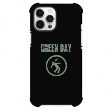 Green Day Phone Case For iPhone Samsung Galaxy Pixel OnePlus Vivo Xiaomi Asus Sony Motorola Nokia - Green Day Logo On Black Background