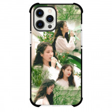IU Phone Case For iPhone And Samsung Galaxy Devices - Collage Leaves Background