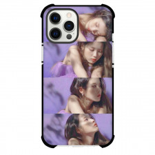 IU Phone Case For iPhone And Samsung Galaxy Devices - Collage Purple Background