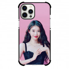 IU Phone Case For iPhone And Samsung Galaxy Devices - Portrait Pink Background