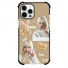 IVE Liz Case For iPhone Samsung Galaxy Pixel OnePlus Vivo Xiaomi Asus Sony Motorola Nokia - Liz Hello Tiny Brown Background