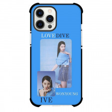 IVE Wonyoung Case For iPhone Samsung Galaxy Pixel OnePlus Vivo Xiaomi Asus Sony Motorola Nokia - Wonyoung Love Dive Blue Background