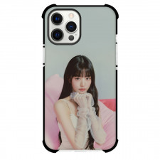 IVE Wonyoung Case For iPhone Samsung Galaxy Pixel OnePlus Vivo Xiaomi Asus Sony Motorola Nokia - Wonyoung Portrait Sitting in Pink Sofa