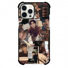 Jackson Wang Phone Case For iPhone Samsung Galaxy Pixel OnePlus Vivo Xiaomi Asus Sony Motorola Nokia - Collage Leaves Background