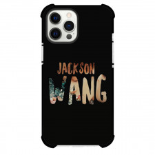 Jackson Wang Phone Case For iPhone Samsung Galaxy Pixel OnePlus Vivo Xiaomi Asus Sony Motorola Nokia - Jackson Word Art Black Background