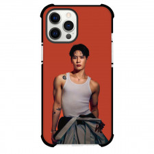 Jackson Wang Phone Case For iPhone Samsung Galaxy Pixel OnePlus Vivo Xiaomi Asus Sony Motorola Nokia - Portrait Orange Background