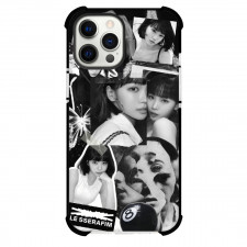 Le Sserafim Kim Chae Won Phone Case For iPhone and Samsung Galaxy Devices - Kim Chae Won Collage Grayscale