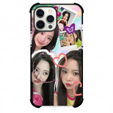 Le Sserafim Eunchae Phone Case For iPhone and Samsung Galaxy Devices - Eunchae Collage Colorful Background
